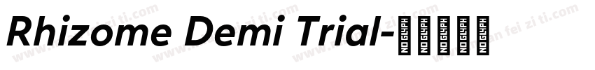 Rhizome Demi Trial字体转换